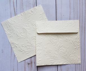 10 Pack Embossed Envelopes - Swirl Pattern