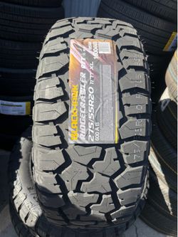 Rugged Terrain 275/55/20 Tires installed and balanced / instaladas y balanceadas