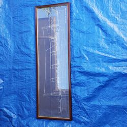 Beautiful Framed Titanic Blueprint