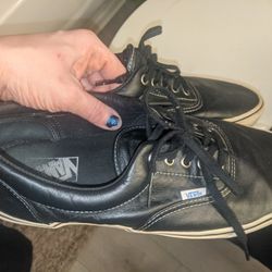 Vans Size 13 Men's Leather Sneakers Leather Vans  Ib Condition