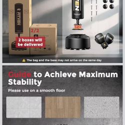 Freestanding Punching Bag with Boxing Gloves Heavy Boxing Bag 