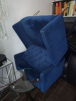 Chairs blue felt