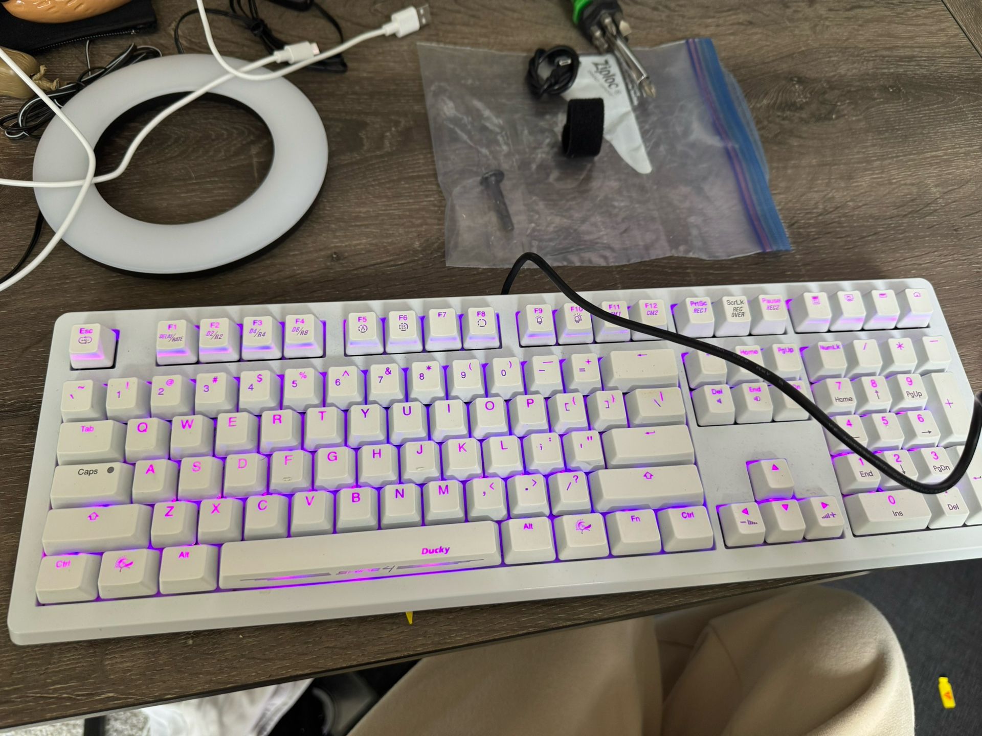 White Ducky Mechanical Keyboard