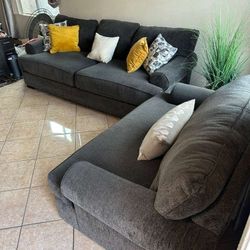 Beautiful Charcoal Grey Sofa Set From Jerome's 