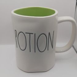 Rae Dunn Artisan Collection by Magenta "Potion" MugWhite/Green Inside
