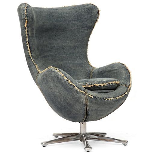 Designer Jean Club Lounge Chair