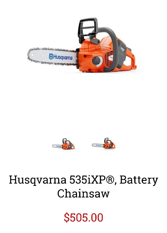 Husqvarna Battery Operated Chainsaw (Tool Only)