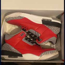 Jordan 3 red cement 3s