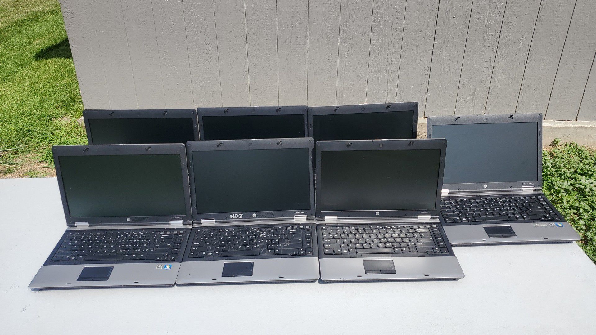 Lot of 7 HP ProBook 6445b Laptops untested sold AS-IS