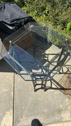 Two Glass Tables