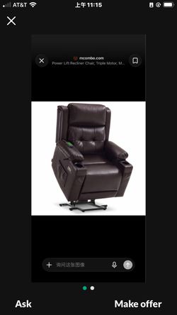 Mcombo Power Lift Recliner Chair, Triple Motor