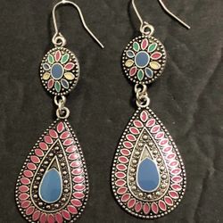 Boho/Bohemian Vintage Dangle Earrings With Retro Design NEW