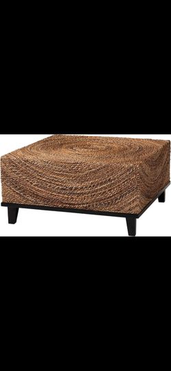 Spiral Weave Pattern Coffee Table
