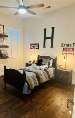 Pottery Barn twin bed set