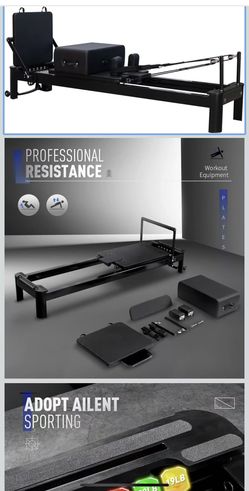 Pilates Reformer 91.3" Large Foldable Reformer Pilates Machine 