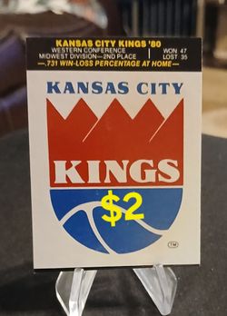 Vintage Basketball Card Team Logo 1979-80 Basketball Card Kansas City Kings Sacramento Kings