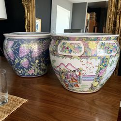 Plant Pots Chinese Ceramic H12” W15” Aventura Area