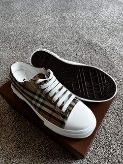 Burberry Check Low-Top Sneakers