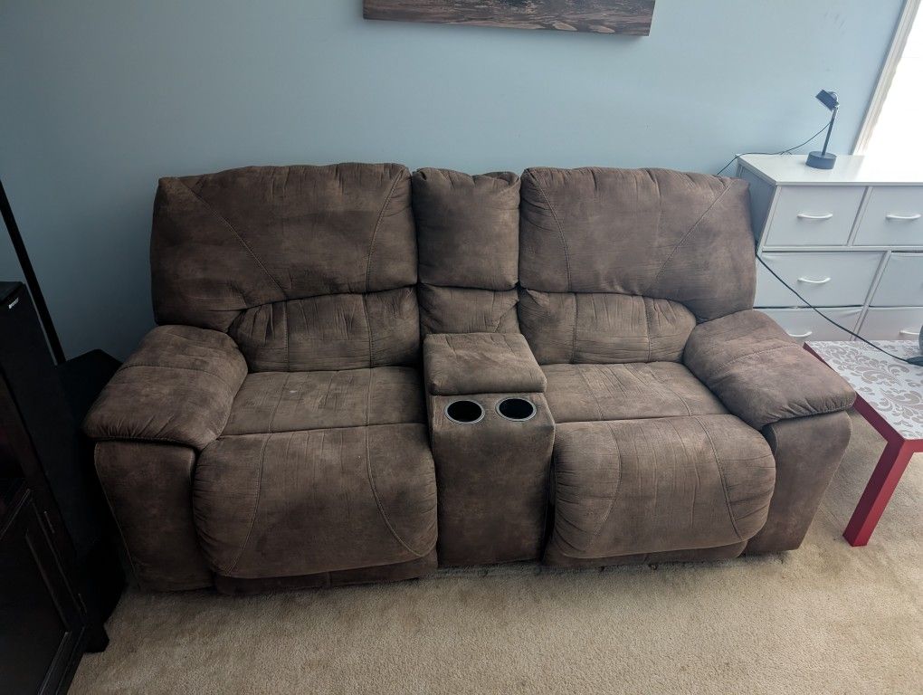 Dual Reclining Microfiber Couch