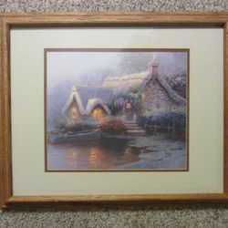1999 Thomas Kinkade Collectors Society Print "Lochaven Cottage" 