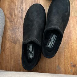 Black Sketchers Slip On Shoes Size 9