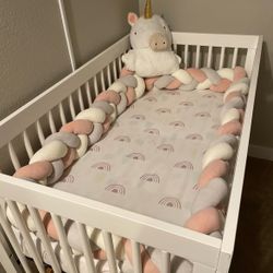 Crib Braid / Crib Bumper 