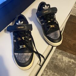 Adidas Black Gold Forum Low Candace Parker Sneakers | Women's Athletic Style size (5)