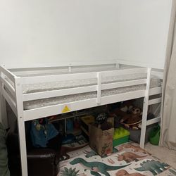 Twin Bed frame  With Mattress 