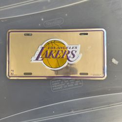 Lakers License Plate Decor 