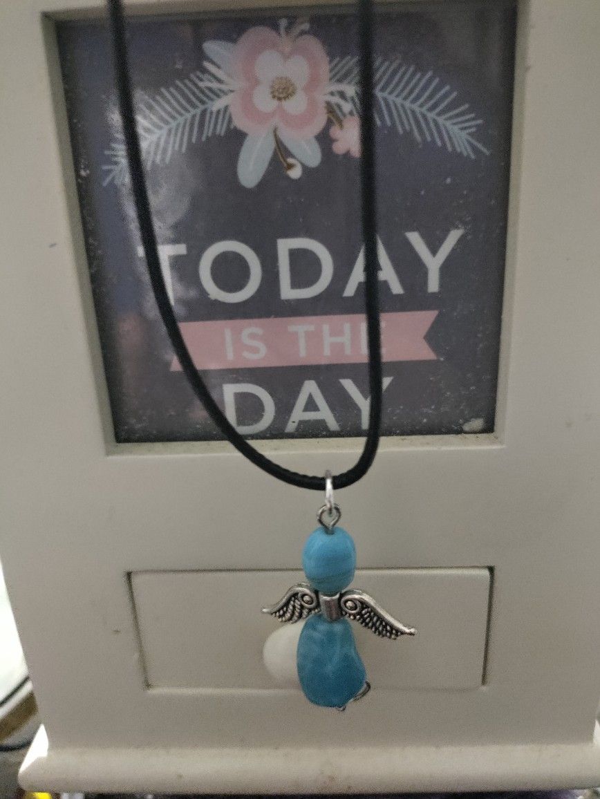 Turquoise Angel Necklace