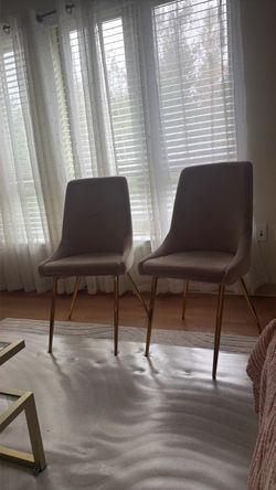 Set of 2 Velvet Dining Chairs Gold Legs