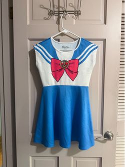 Sailor Moon Cosplay Skater Dress Halloween Costume Girls Size Large