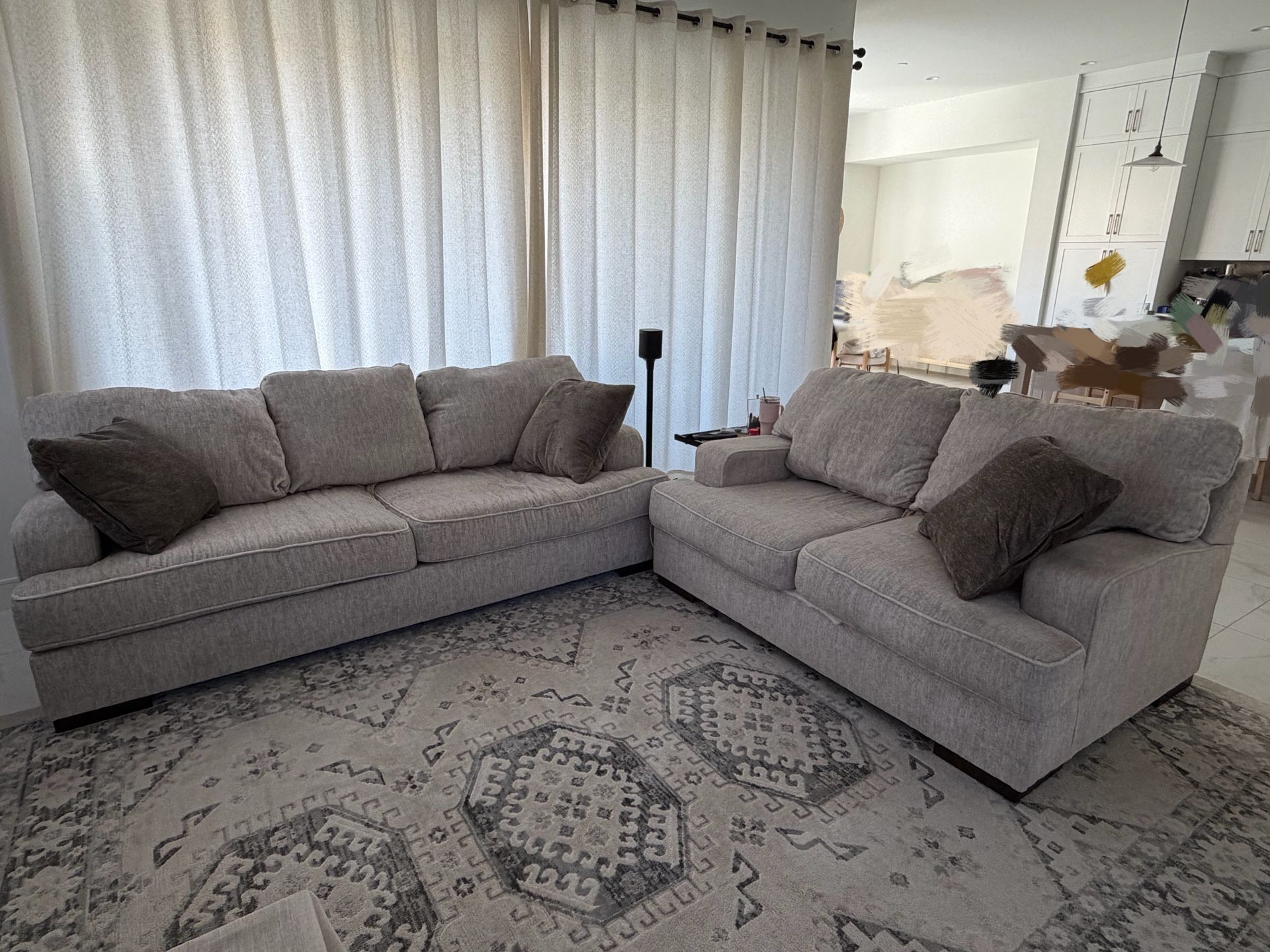 Ashley Furniture Sofa + Loveseat Set - Excellent Condition