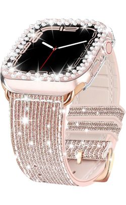 Glitter Band Case Compatible with Apple Watch Bands