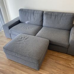 IKEA Kivik Couch with Ottoman
