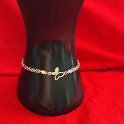 Butterfly sterling silver 925mex bracelet