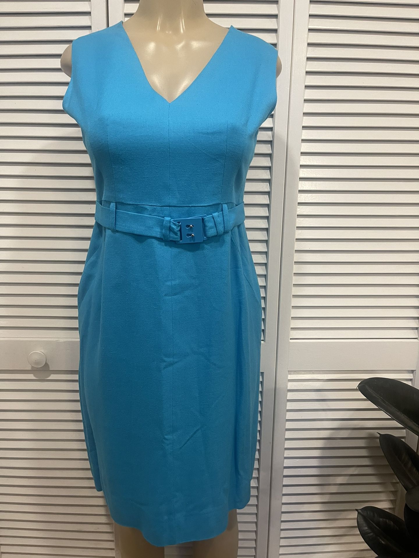 Diane Von Furstenberg Aqua Nula Dress 