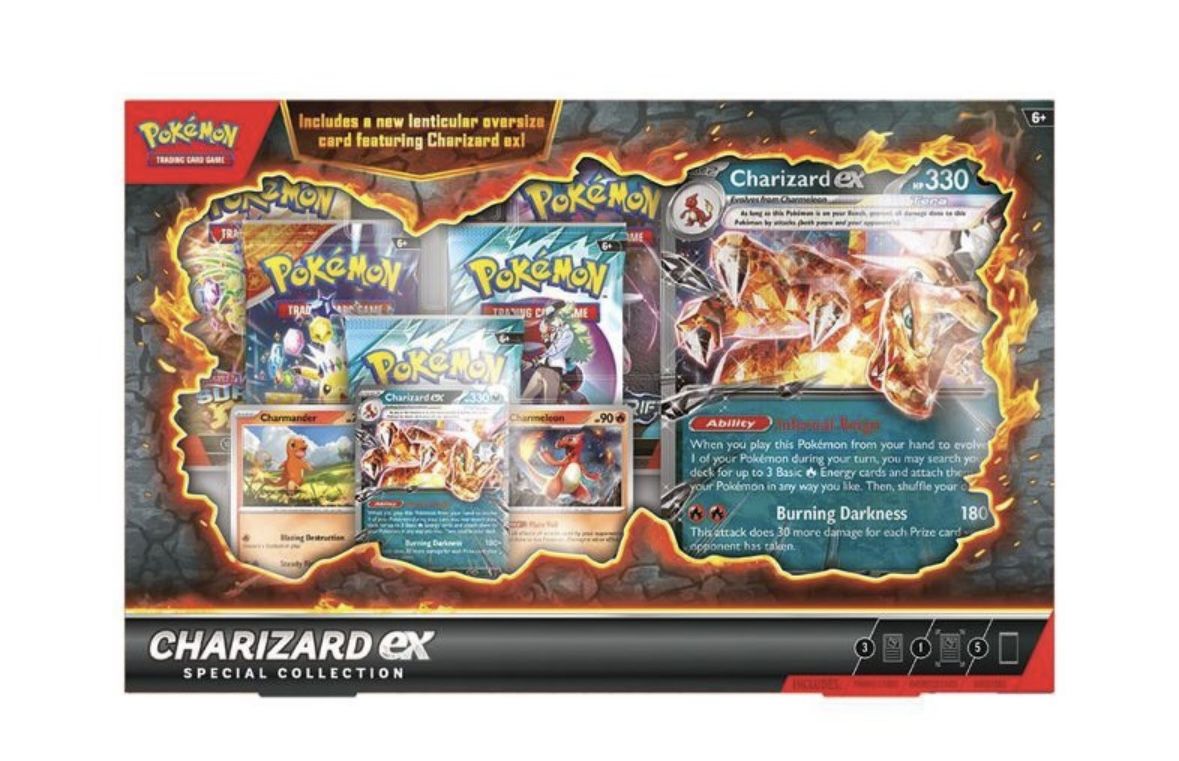 Pokemon TCG: Charizard ex Special Collection - 5 Packs, Promos