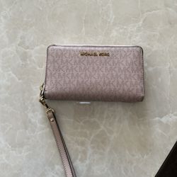 Michael Kors Pink/White Wallet