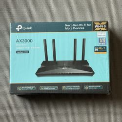 TP-Link Dual-Band AX3000Wi-fi 6 Router