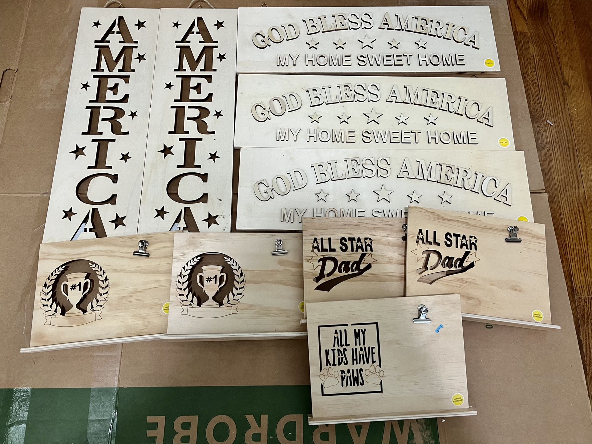 NEW Wooden DIY Decor/Crafts