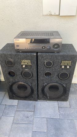 ACOUSTIC RESPONSE MODEL 707 home Stereo Speakers with a Kenwood Music receiver