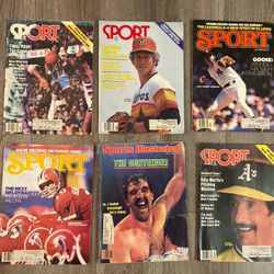 Vintage Sports Illustrated & Sport Magazines – 1970s/80s Lot (6 Issues)