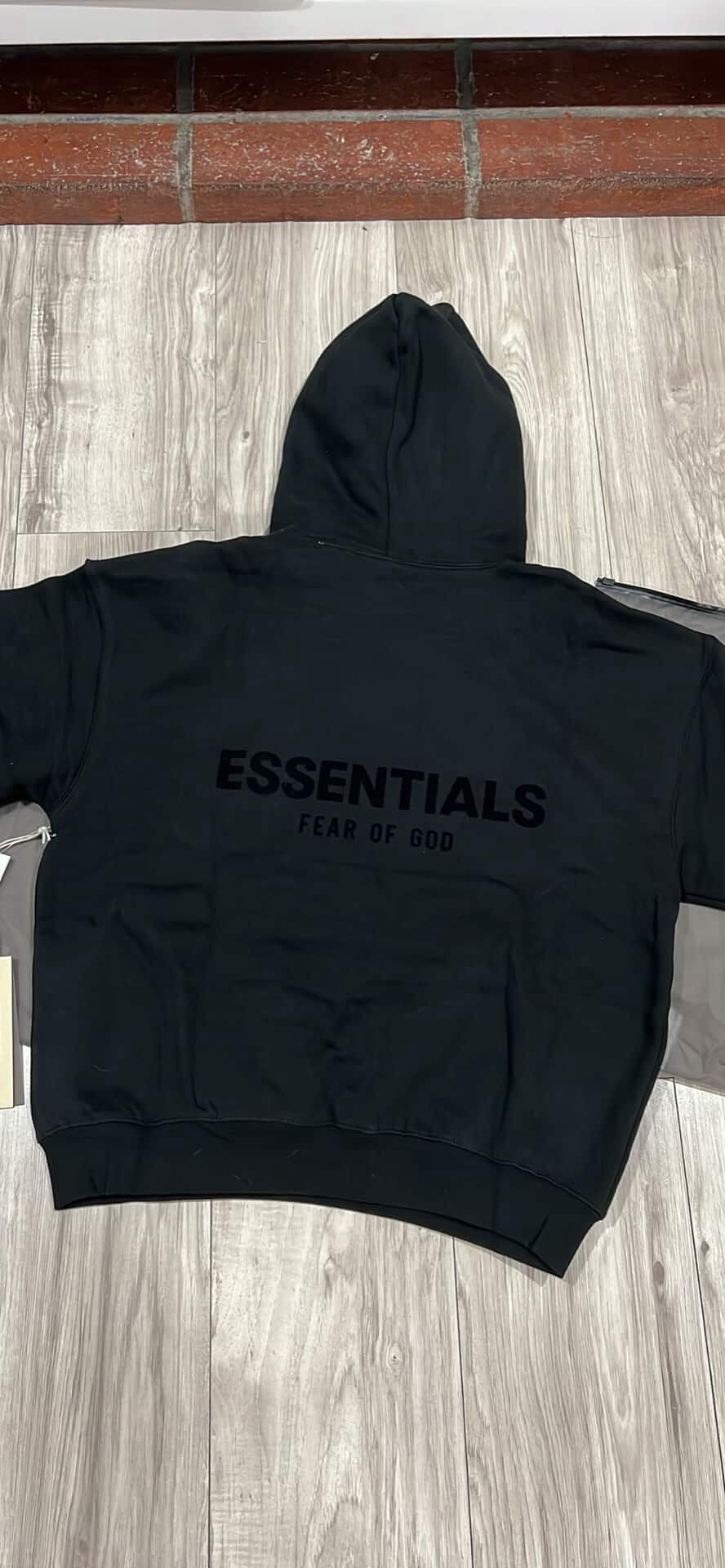 Black Essentials Hoodie