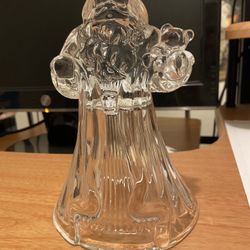 Crystal Santa Candlestick Holder