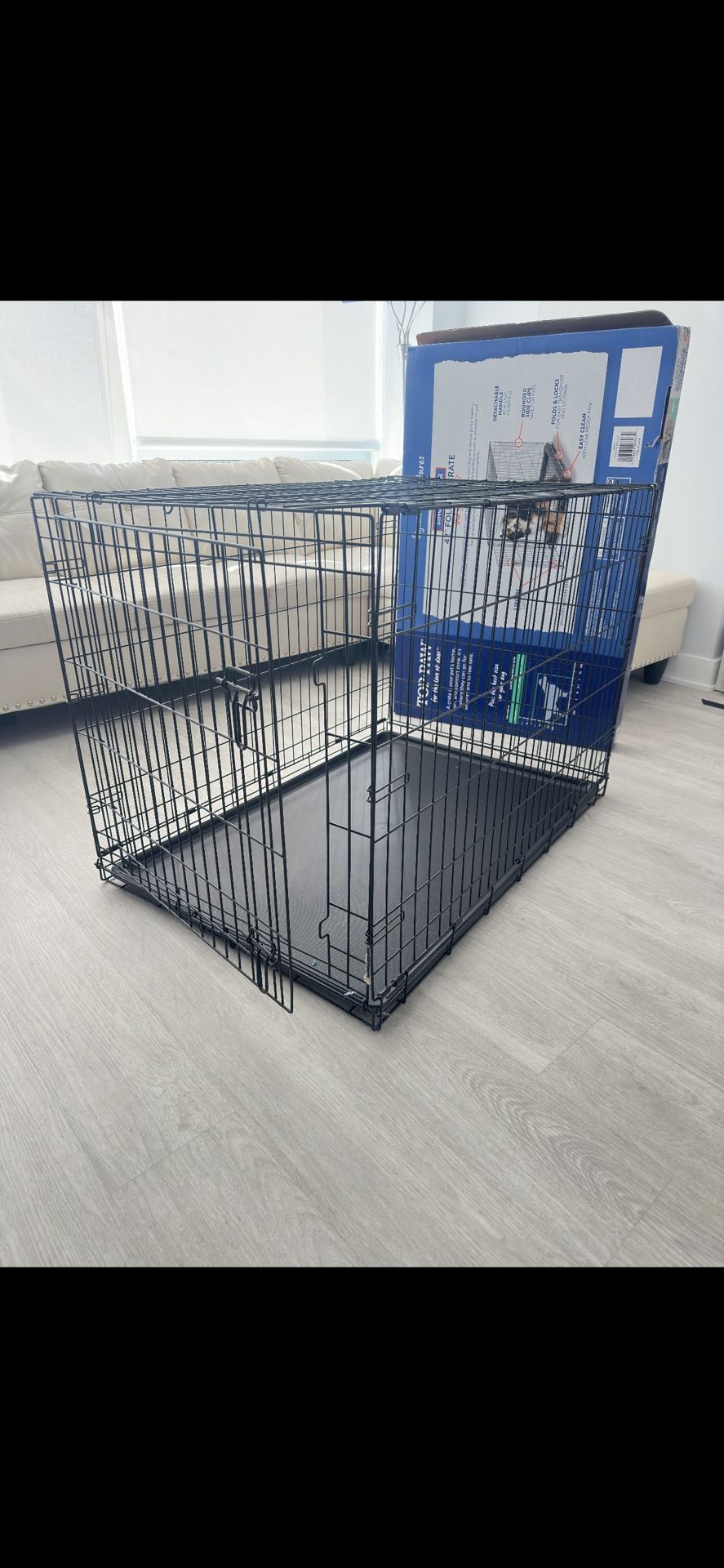 42” Folding Dog Crate