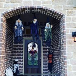 (3 Packs) 35.3" Halloween Hanging Wicked Witch Prop Decoration
