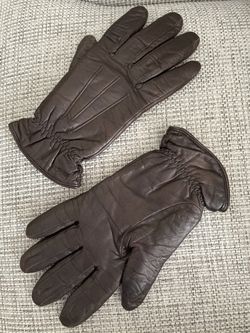 Brown Leather Gloves