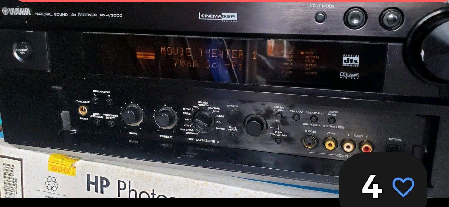YAMAHA RX-V 3000 7.1 HOME THEATER RECEIVER 