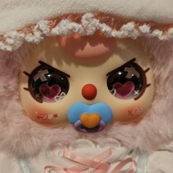 Baby Three 400% Pink Bunny Special Eyes With Paci